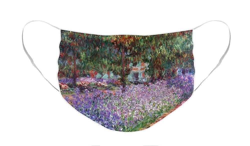 1900 Face Mask featuring the photograph Giverny, 1900 by Claude Monet