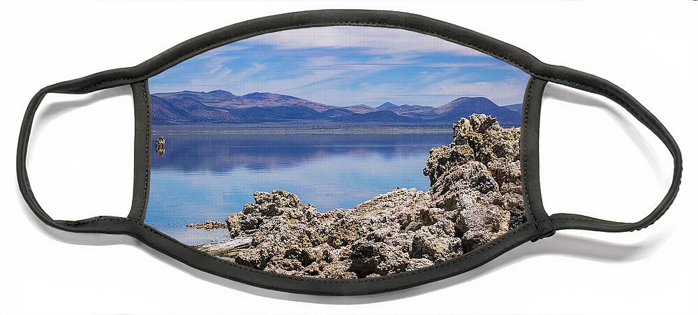  Face Mask featuring the photograph Mono Lake by Anthony Michael Bonafede
