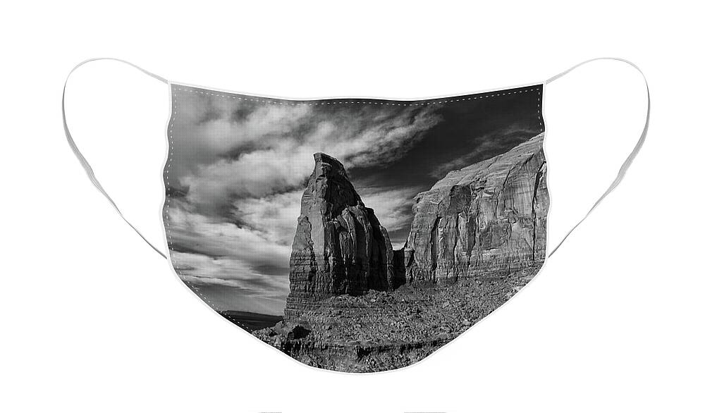 Monument Valley Face Mask featuring the photograph Monument Valley View by Art Cole