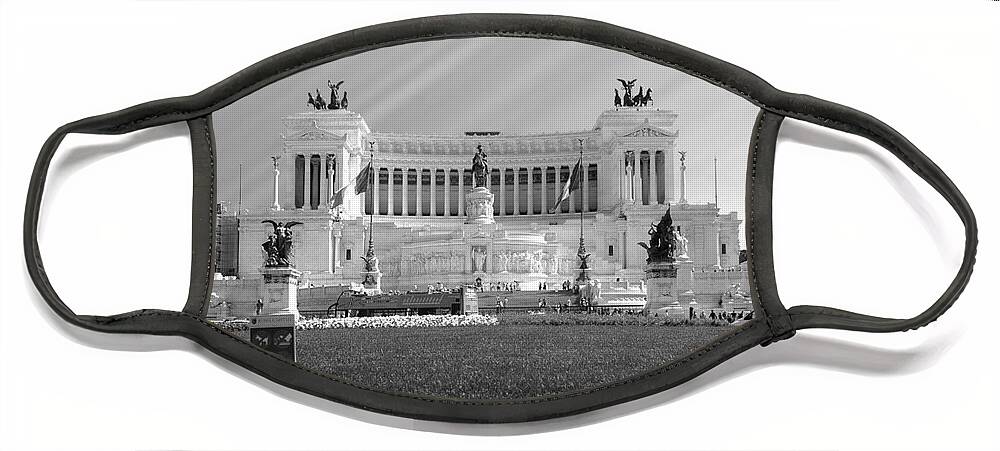 Neoclassical Architecture Face Mask featuring the photograph Monumental architecture in Rome by Stefano Senise