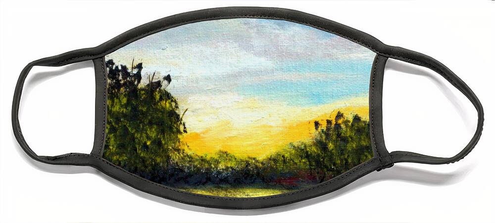 Virginia Face Mask featuring the painting Morning Light Virginia by Katy Hawk