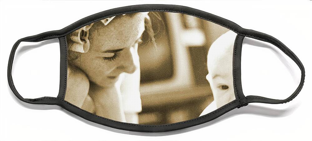 Mother And Child Face Mask featuring the photograph Mother and Child by Geoff Jewett