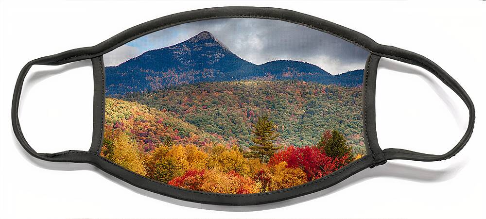 Fall Colors Face Mask featuring the photograph Peak Fall Colors on Mount Chocorua by Jeff Folger