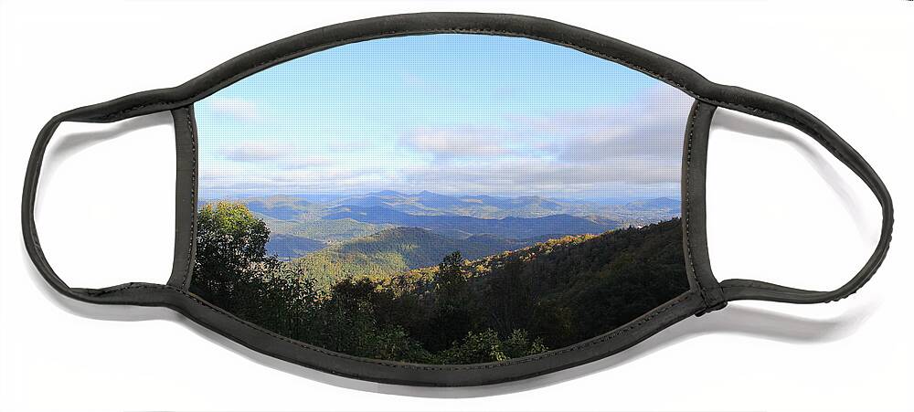 Mountains Face Mask featuring the photograph Mountain Landscape 1 by Allen Nice-Webb