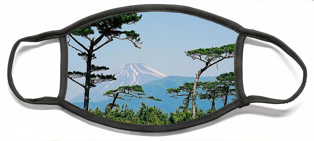 Asia Face Mask featuring the photograph Mt. Fuji ... by Juergen Weiss