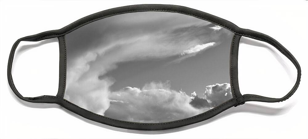 Sky Face Mask featuring the photograph My Sky View #4BW by Kae Cheatham