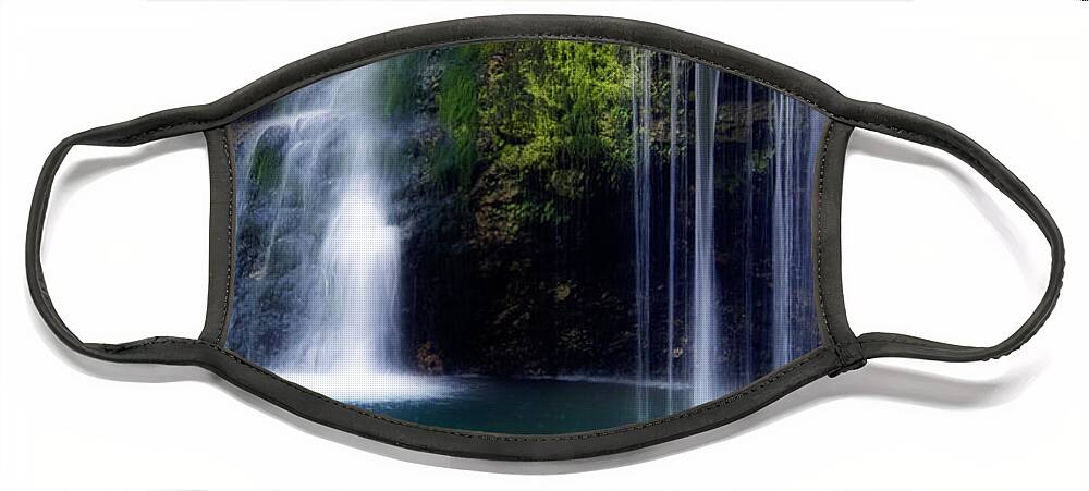 Falls Face Mask featuring the photograph Natural Falls by Lana Trussell