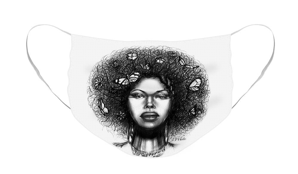 Roots Face Mask featuring the mixed media Natural Roots by Jerome White