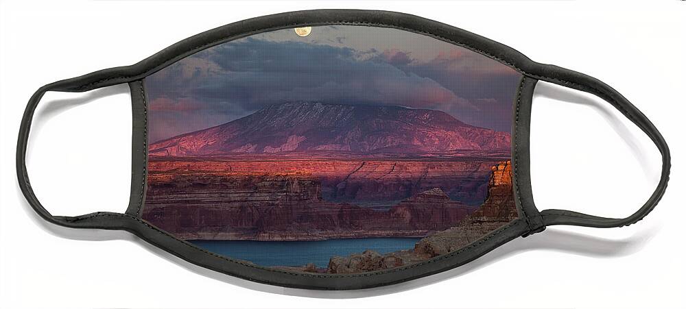 Navajo Mountain Face Mask featuring the photograph Navajo Mountain by Wesley Aston