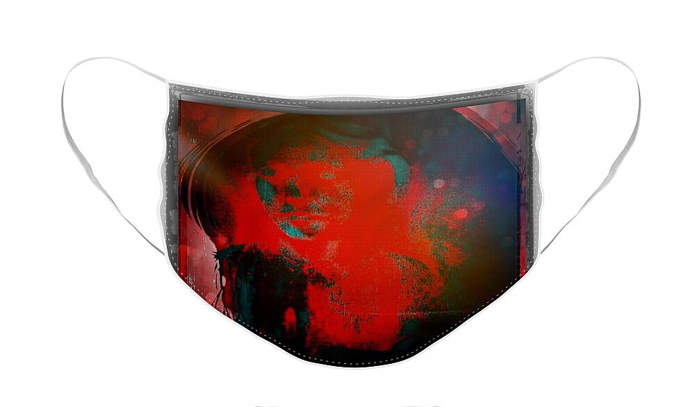  Face Mask featuring the digital art Nevermind by Christine Paris