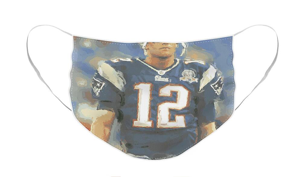 Tom Brady Face Mask featuring the photograph New England Patriots Tom Brady by Joe Hamilton