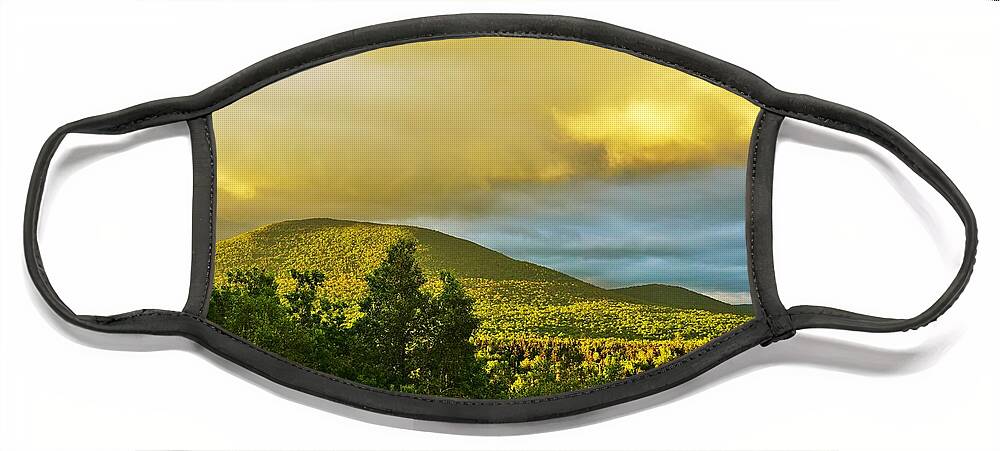 Landscape Face Mask featuring the photograph New Hampshire morning by Merle Grenz