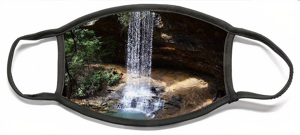 Water Face Mask featuring the photograph Northrup Falls Bottom by Stacie Siemsen