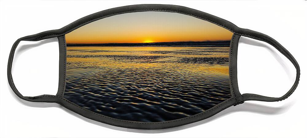 Day Face Mask featuring the photograph Ocean Shores Sunset by Pelo Blanco Photo