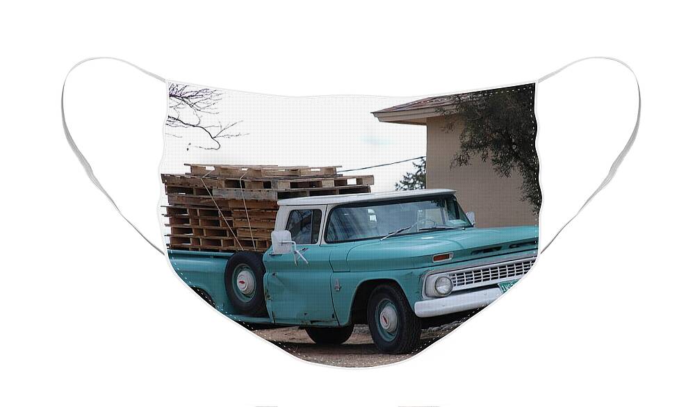 Old Truck Face Mask featuring the photograph Old Chevy by Rob Hans