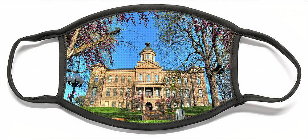 Missouri Face Mask featuring the photograph Old Courthouse by Steve Stuller