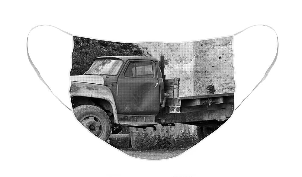 Transport Face Mask featuring the photograph Old truck by Ivan Slosar
