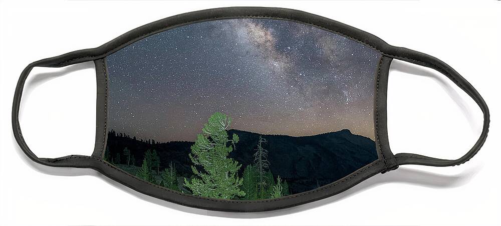 Olmsted Point Face Mask featuring the photograph Olmsted Point Milky Way by Hal Mitzenmacher