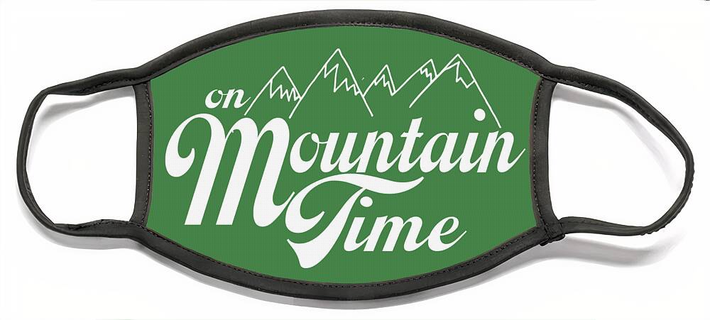 On Mountain Time Face Mask featuring the photograph On Mountain Time by Heather Applegate