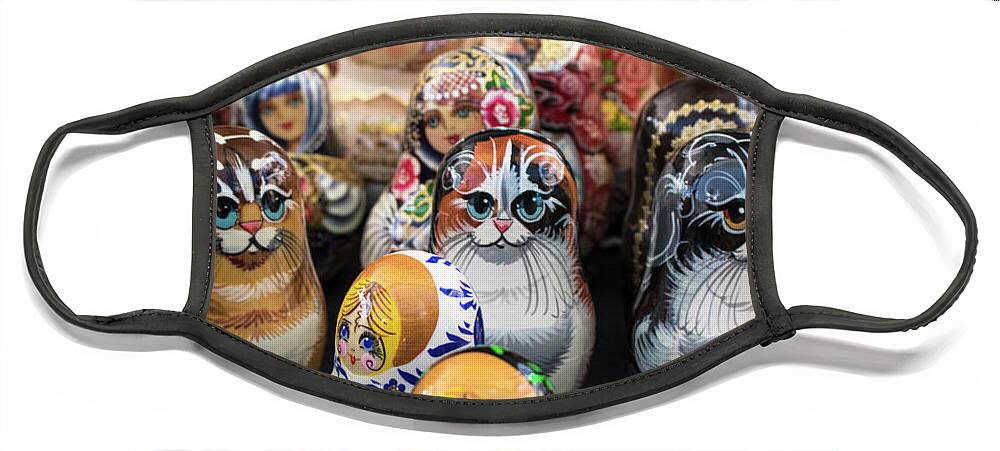 Nesting Dolls Face Mask featuring the photograph On the Prowl by Holly Ross