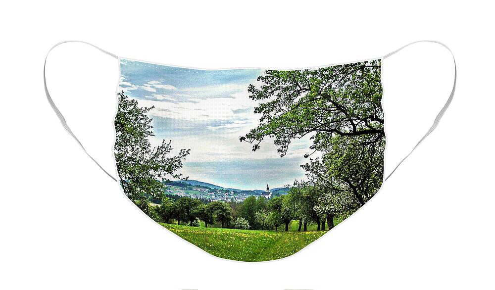 Europe Face Mask featuring the photograph On the Way to Gramastetten ... by Juergen Weiss