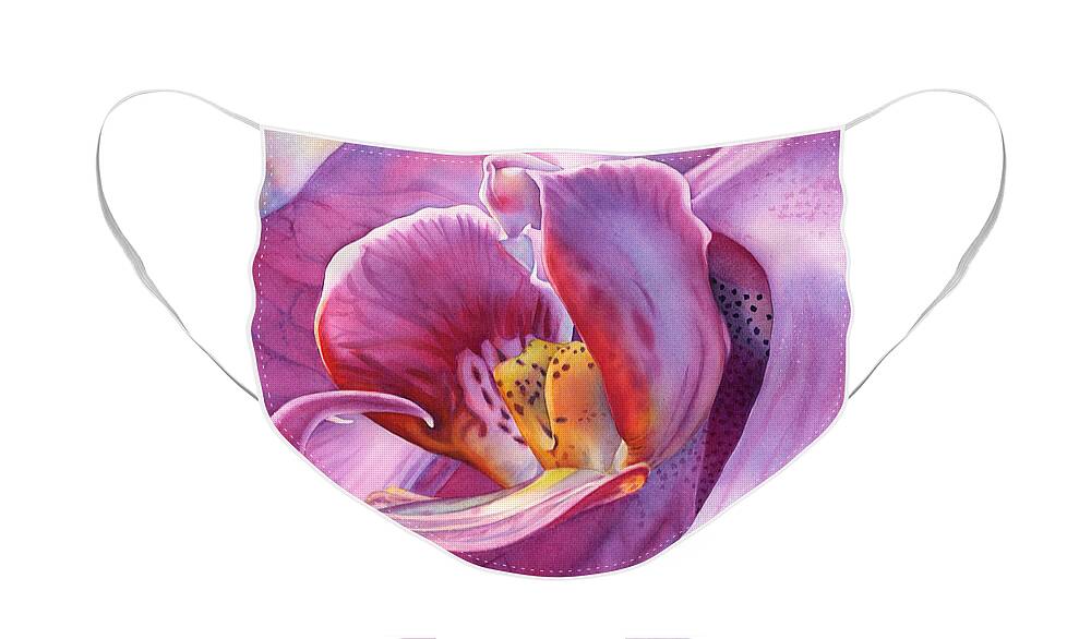 Orchid Watercolor Face Masks