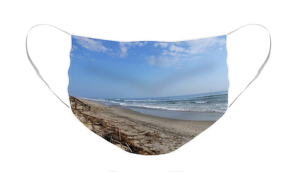 Digital Fine Art Face Mask featuring the photograph Outer Banks Morning by Paulette B Wright