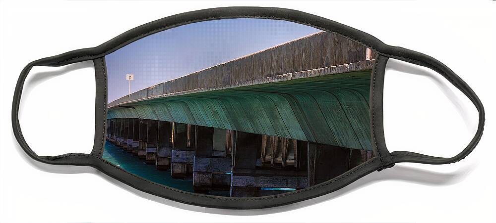 Bridge Face Mask featuring the photograph Overseas Highway by Harry Spitz