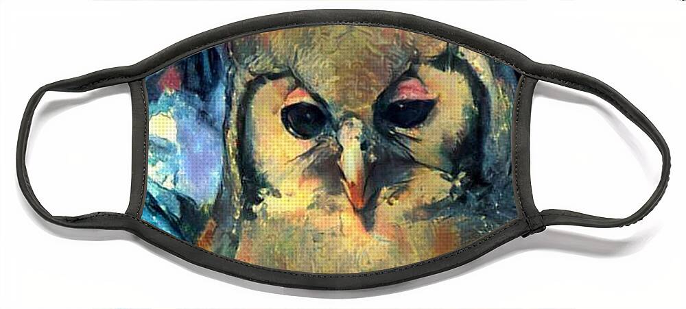 Owl Face Mask featuring the photograph Owl by Gini Moore