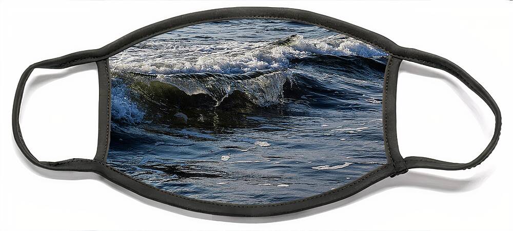Waves Face Mask featuring the photograph Pacific Waves by Nicole Lloyd