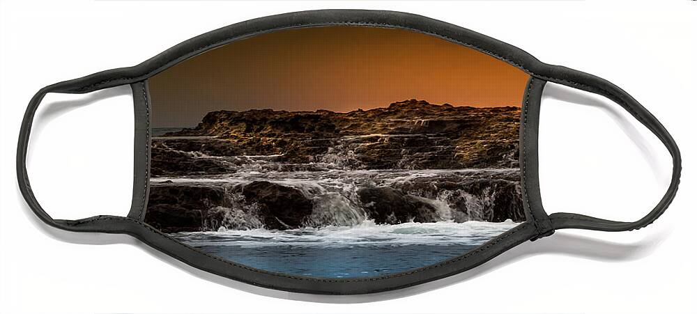 Water Face Mask featuring the photograph Palos Verdes Coast by Ed Clark
