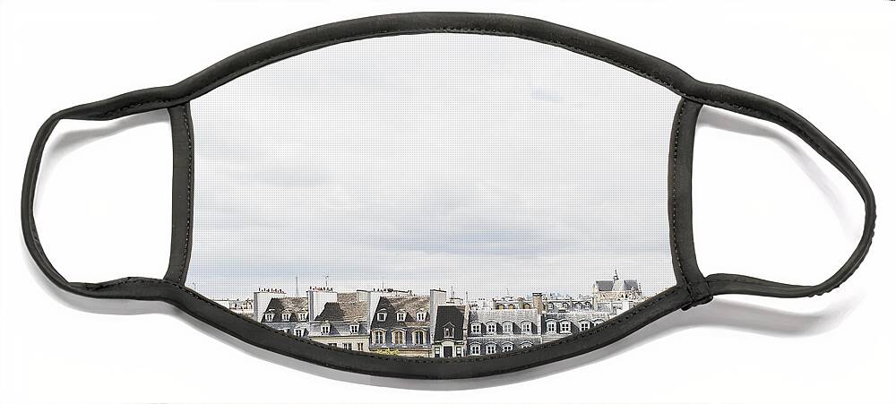 Photography Face Mask featuring the photograph Paris rooftops view from Centre Pompidou by Ivy Ho