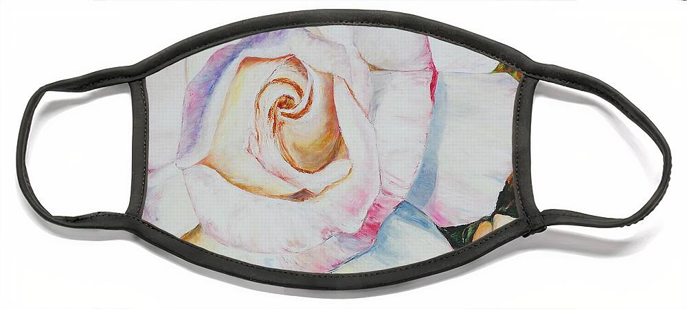 Peace Face Mask featuring the painting Peace by Bonnie Peacher