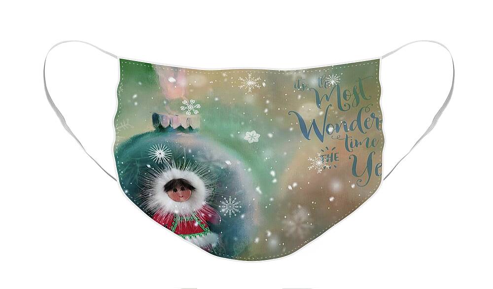 Esquimo Face Mask featuring the photograph Peace,Love,Joy by Eva Lechner