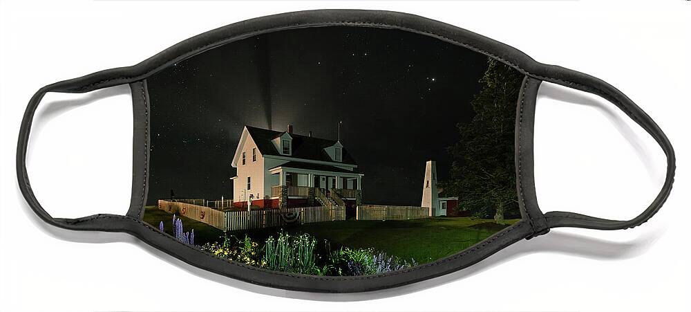 Pemaquid Point Face Mask featuring the photograph Pemaquid Point Lighthouse by Hal Mitzenmacher