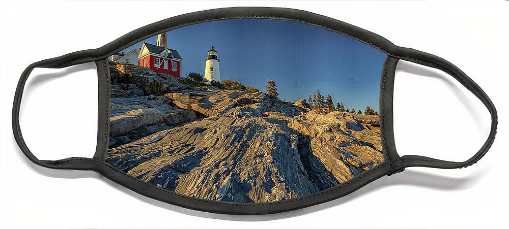 Pemaquid Point Lighthouse Face Mask featuring the photograph Pemaquid Point by Rick Berk
