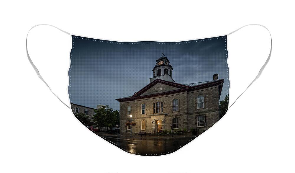 Canada Face Mask featuring the photograph Perth Town Hall by Roger Monahan