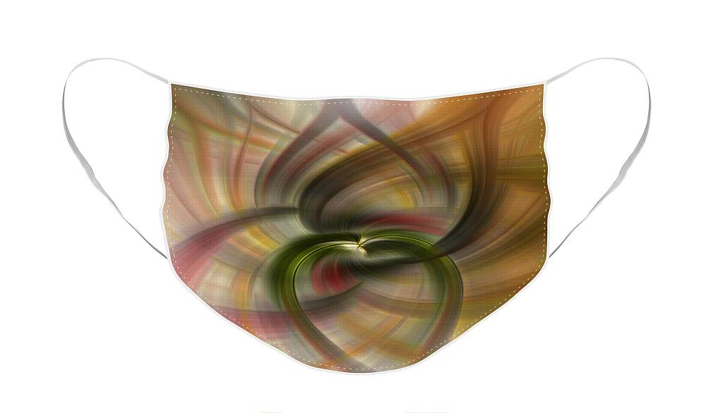 Abstract Face Mask featuring the photograph Petal Power by Debra Fedchin