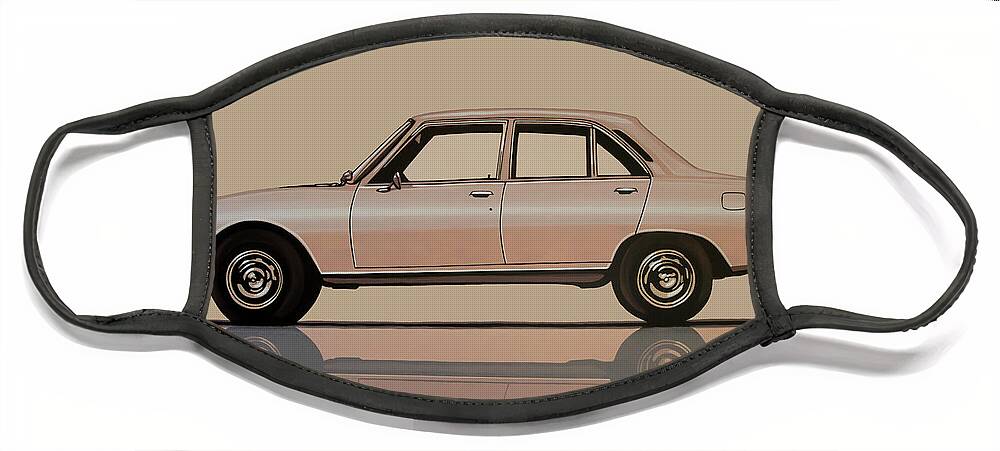 Peugeot 504 Face Mask featuring the painting Peugeot 504 1968 Painting by Paul Meijering
