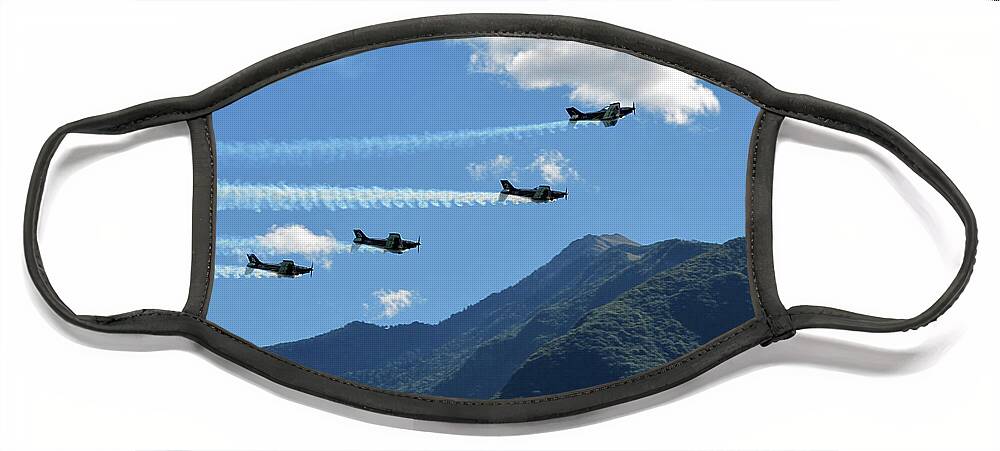 Aerobatics Face Mask featuring the photograph Pioneer Team by Riccardo Mottola