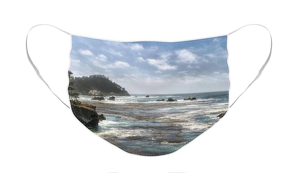 California Face Mask featuring the photograph Point Lobos by Art Cole