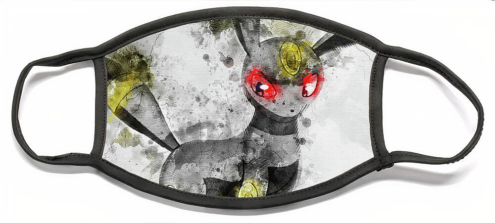 Pokemon Umbreon Abstract Portrait - by Diana Van Poster by Diana Van -  Pixels