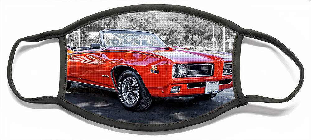 Pontaic Face Mask featuring the photograph Pontiac G T O Judge Convertible by Gene Parks