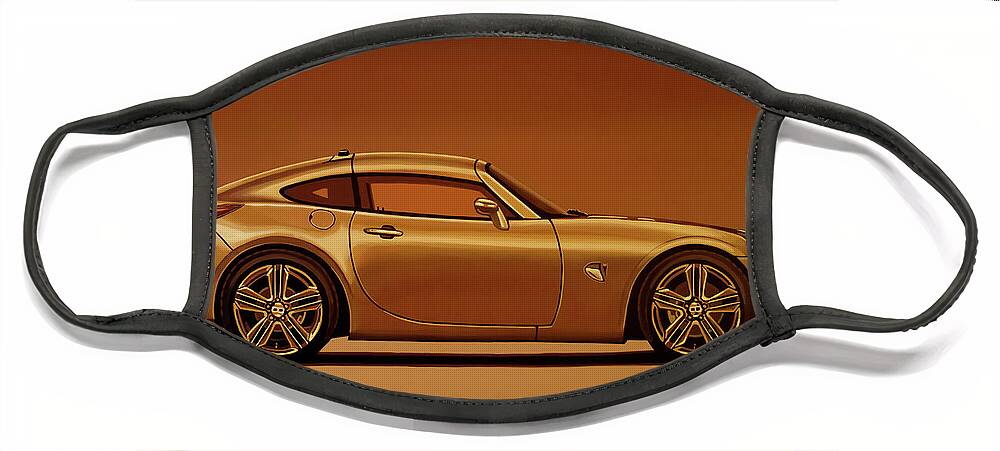 Pontiac Solstice Coupe Face Mask featuring the painting Pontiac Solstice Coupe 2009 Painting by Paul Meijering