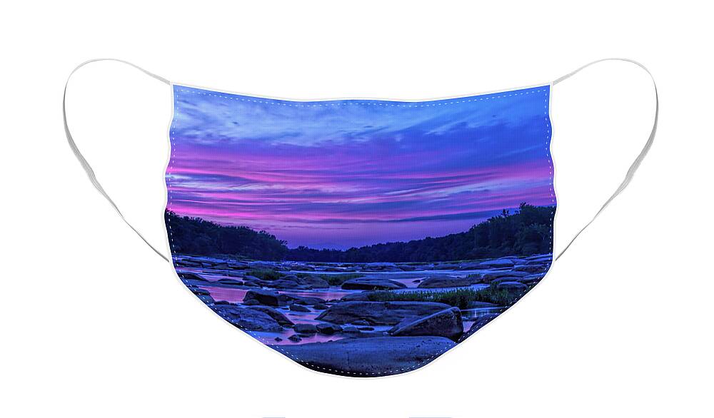 Pony Pasture Sunset Face Mask featuring the photograph Pony Pasture Sunset by Jemmy Archer