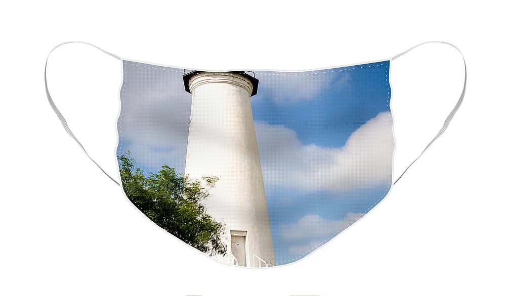 Port Isabel Lighthouse Face Mask featuring the photograph Port Isabel Lighthouse by Imagery by Charly