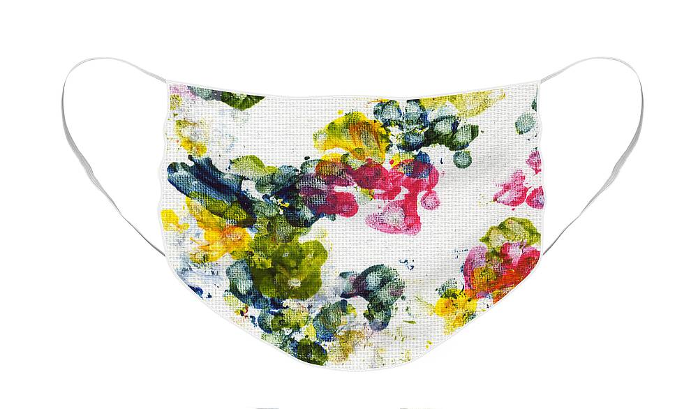 Faerie Dog Face Mask featuring the painting Primrose by Antony Galbraith