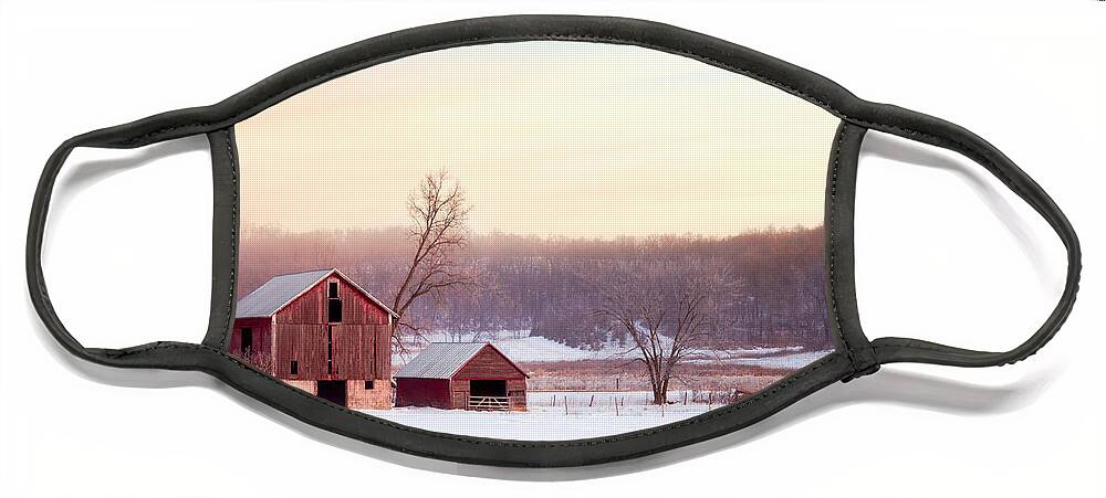 Old Face Mask featuring the photograph Quiet Winter Valley by Todd Klassy