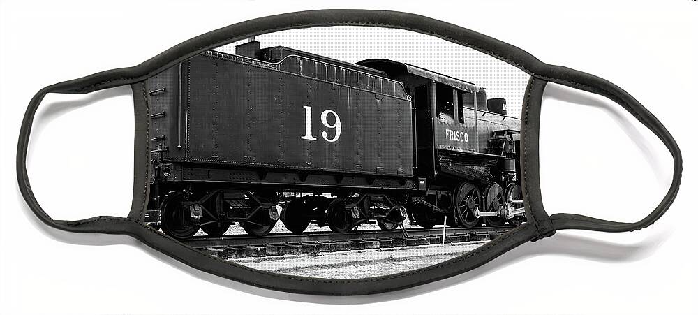 Frisco Face Mask featuring the photograph Railway Engine in Frisco by Nicole Lloyd