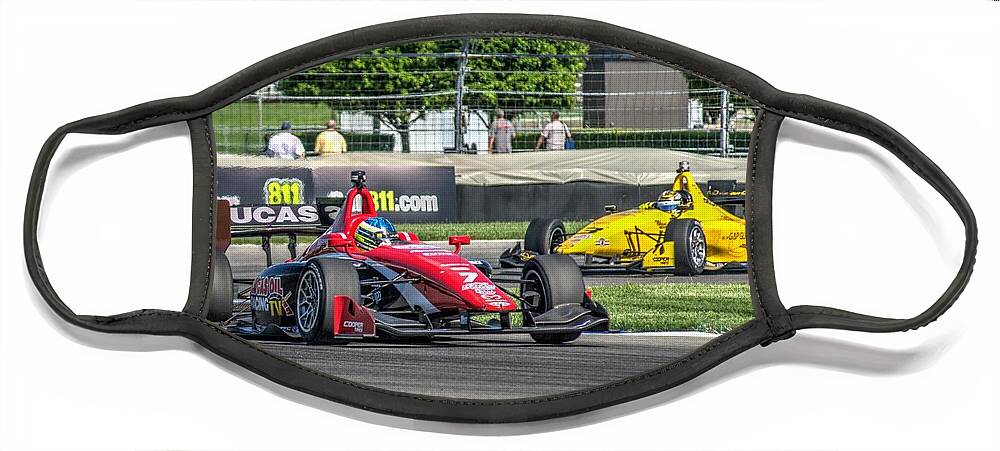 Indy Lights Face Mask featuring the photograph Rc #7 by Josh Williams